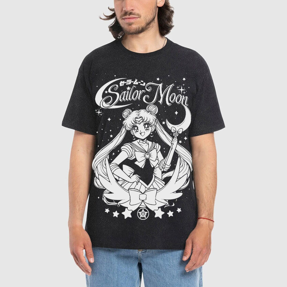 Sailor Usagi Washed T-shirt Vintage Style
