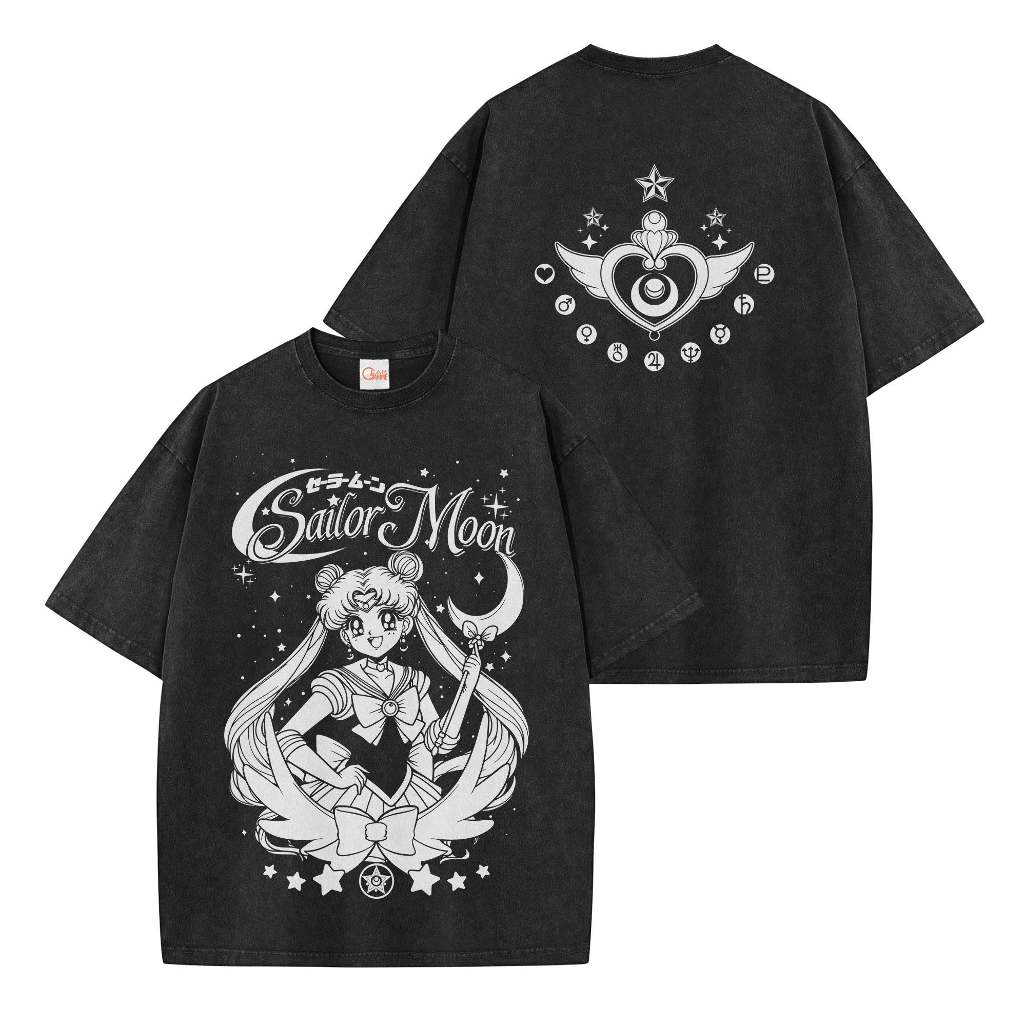 Sailor Usagi Washed T-shirt Vintage Style