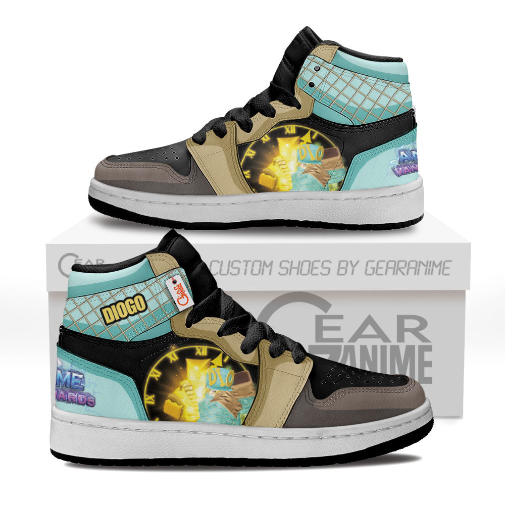 Diogo Personalized Kids High-Top Sneakers