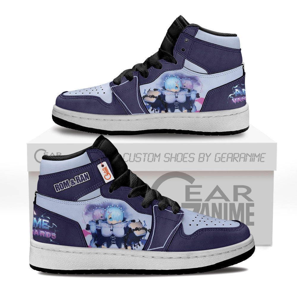 Rom and Ran Personalized Kids High-Top Sneakers