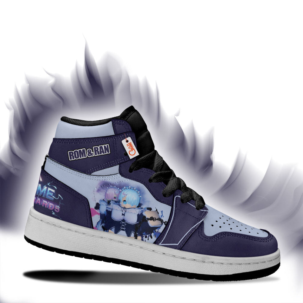 Rom and Ran Personalized Kids High-Top Sneakers