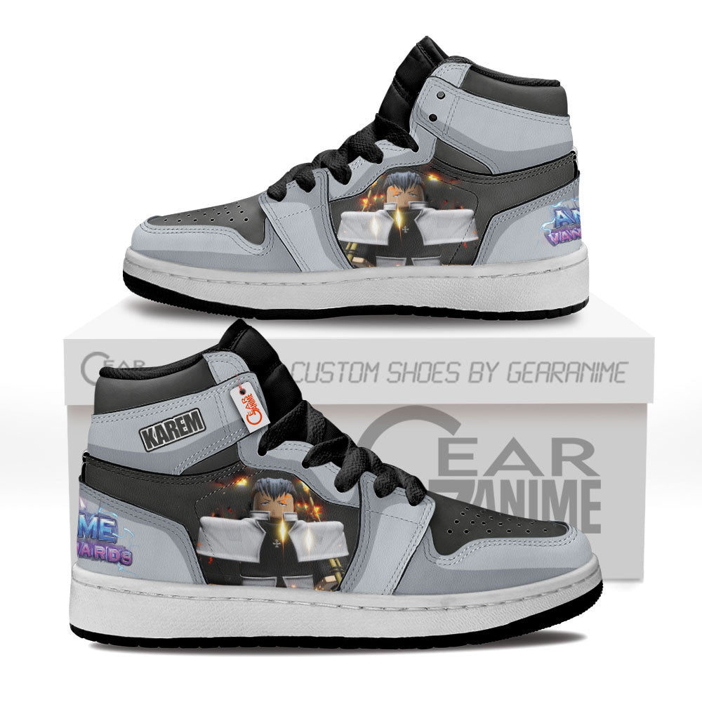 Karem Chilled Personalized Kids High-Top Sneakers