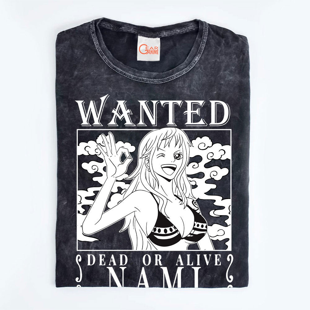 Nami Wanted Washed T-shirt Vintage Style