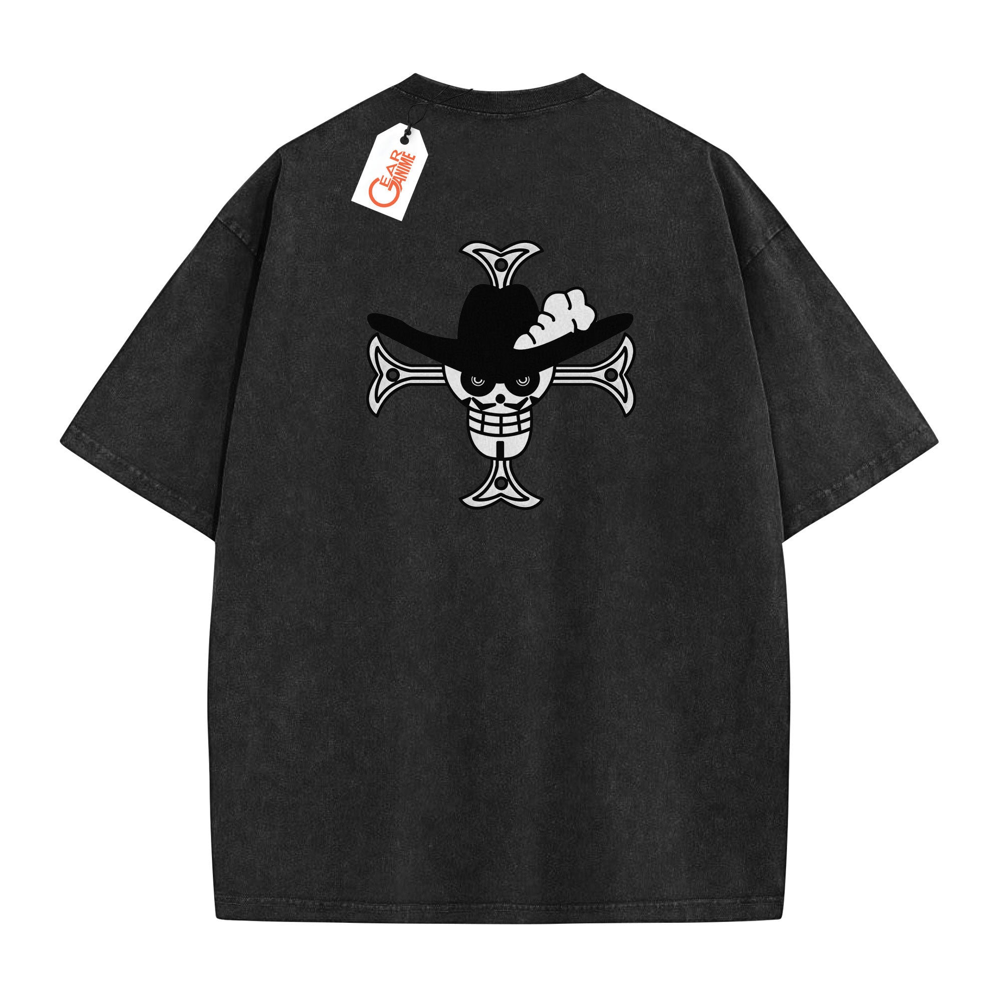 Dracule Mihawk Wanted Washed T-shirt Vintage Style