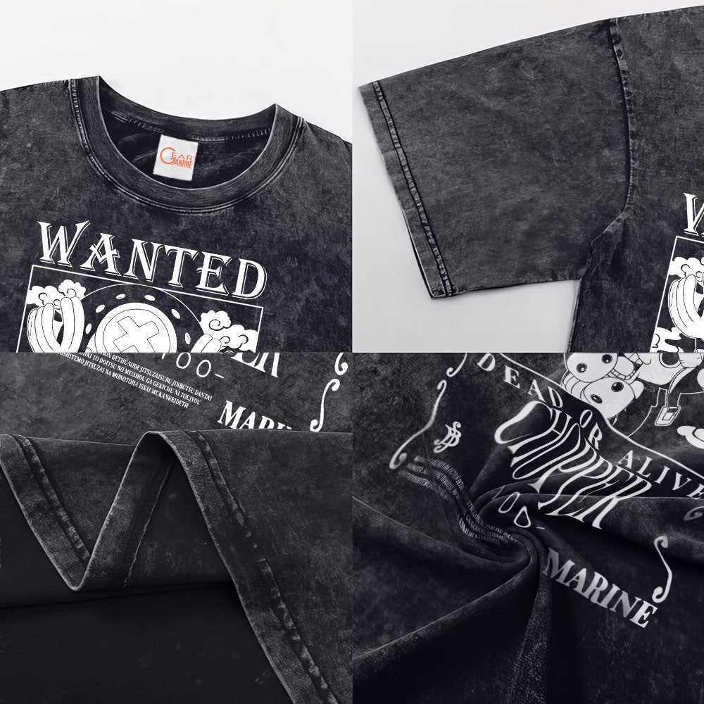 Chopper Wanted Washed T-shirt Vintage Style