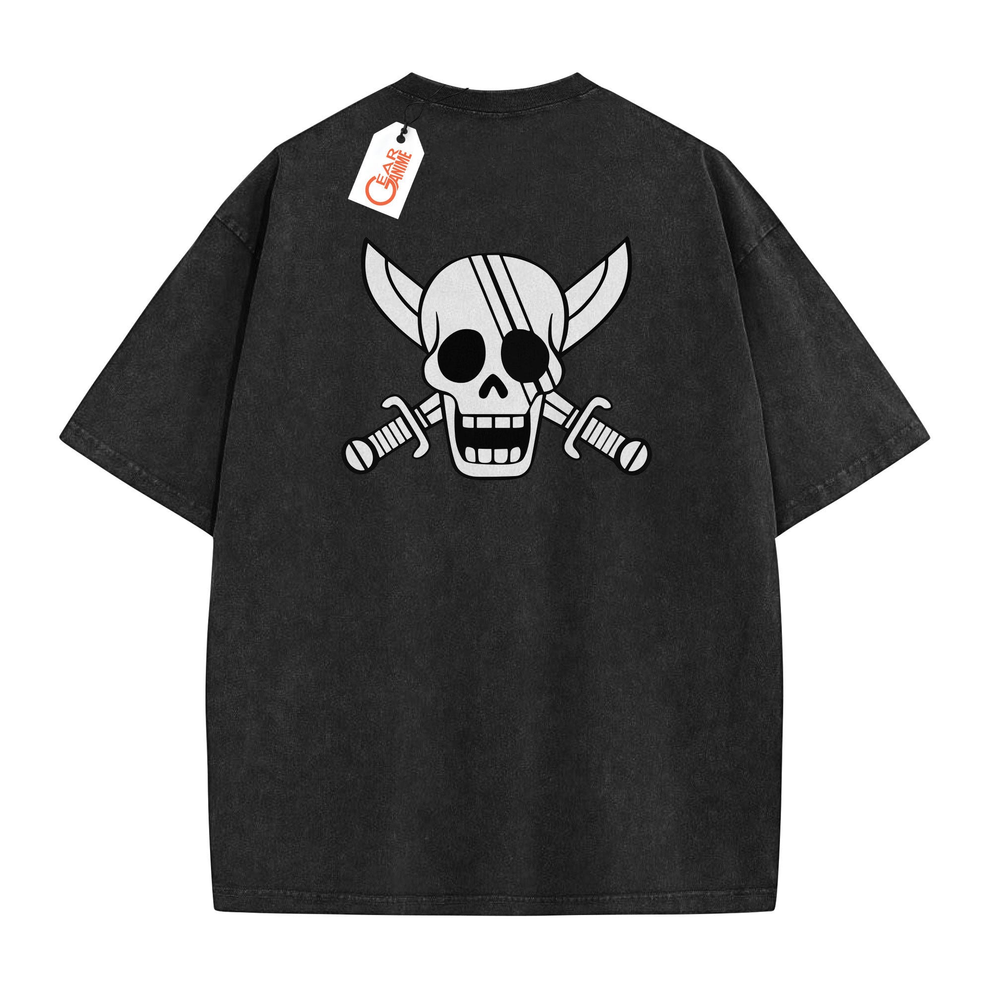 Shanks Wanted Washed T-shirt Vintage Style