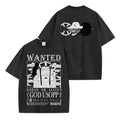 Usopp Wanted Washed T-shirt Vintage Style
