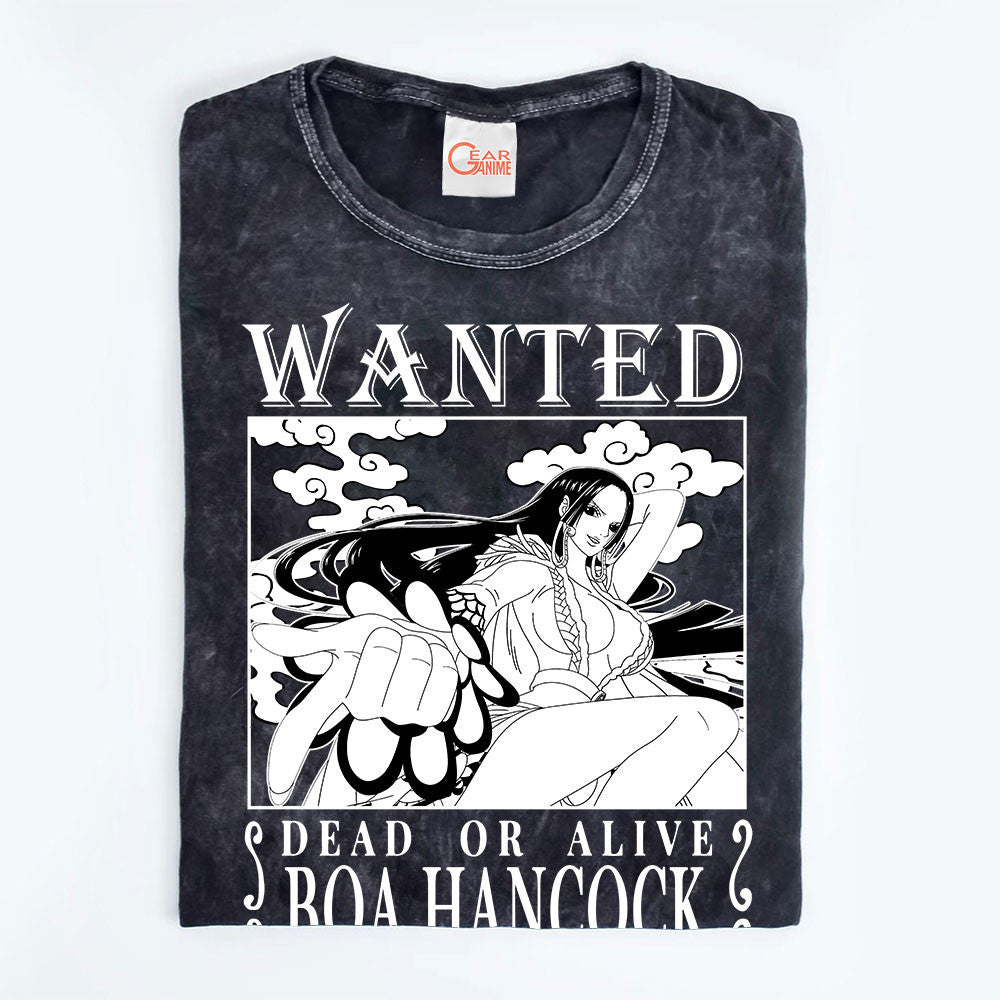 Boa Hancock Wanted Washed T-shirt Vintage Style