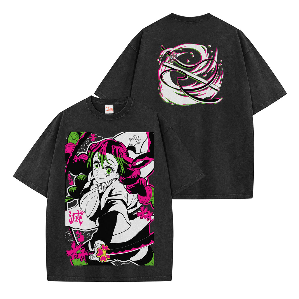 Mitsuri Kanroji Washed T-shirt Vintage Style