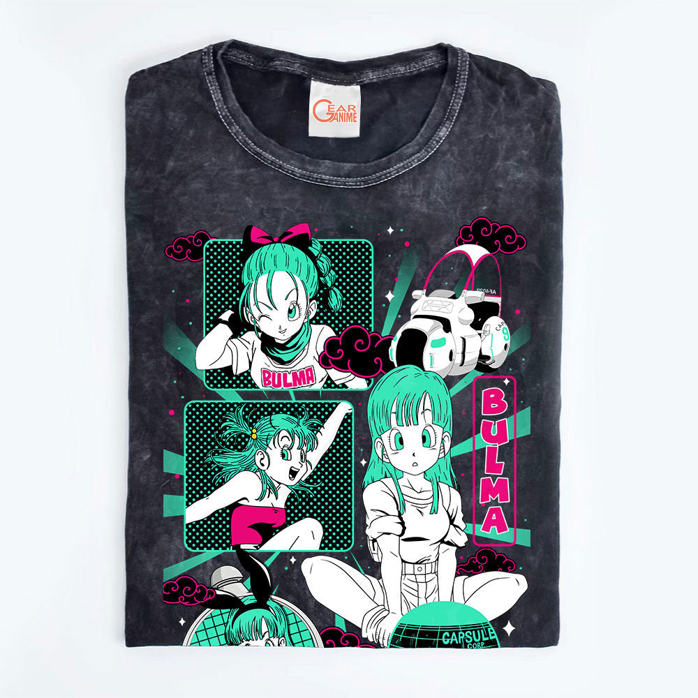 Bulma Washed T-shirt Vintage Style
