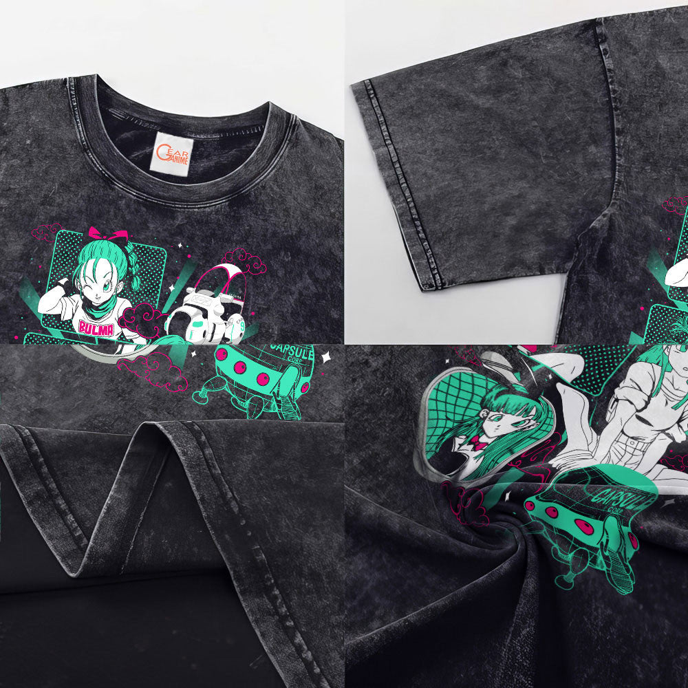 Bulma Washed T-shirt Vintage Style