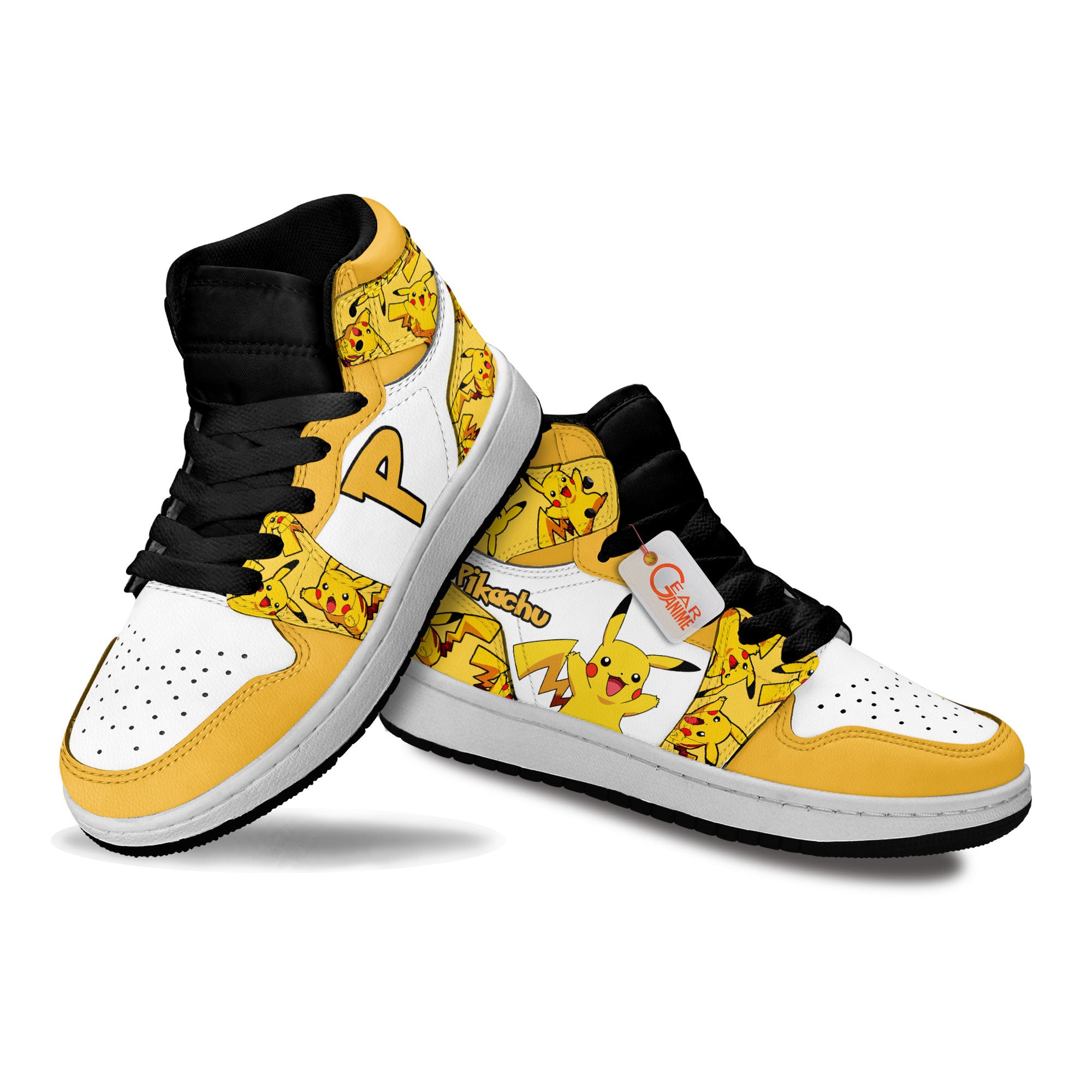 Pikachu Kids High-Top Sneakers Custom Name