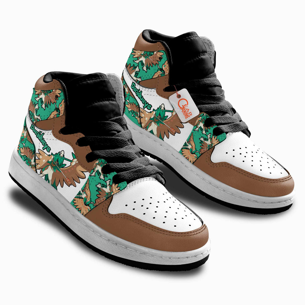 Decidueye Personalized Kids High-Top Sneakers