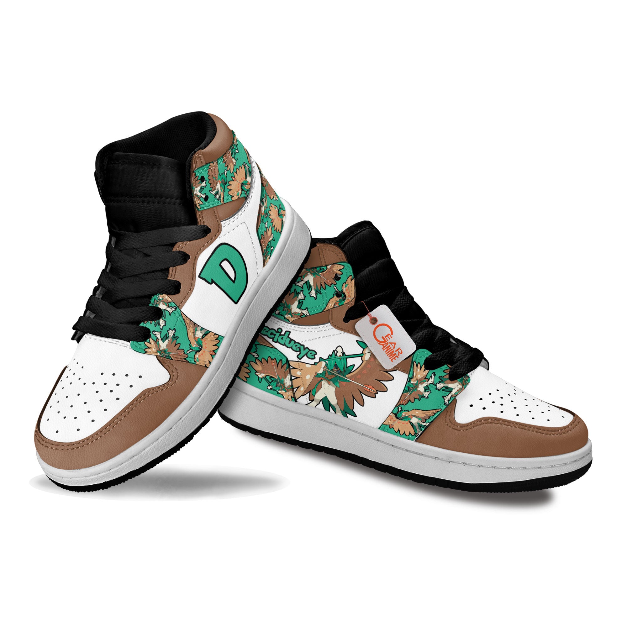Decidueye Personalized Kids High-Top Sneakers
