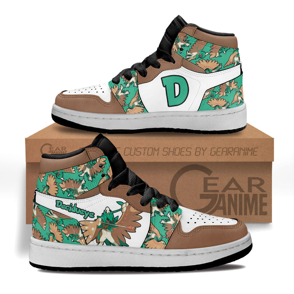 Decidueye Personalized Kids High-Top Sneakers