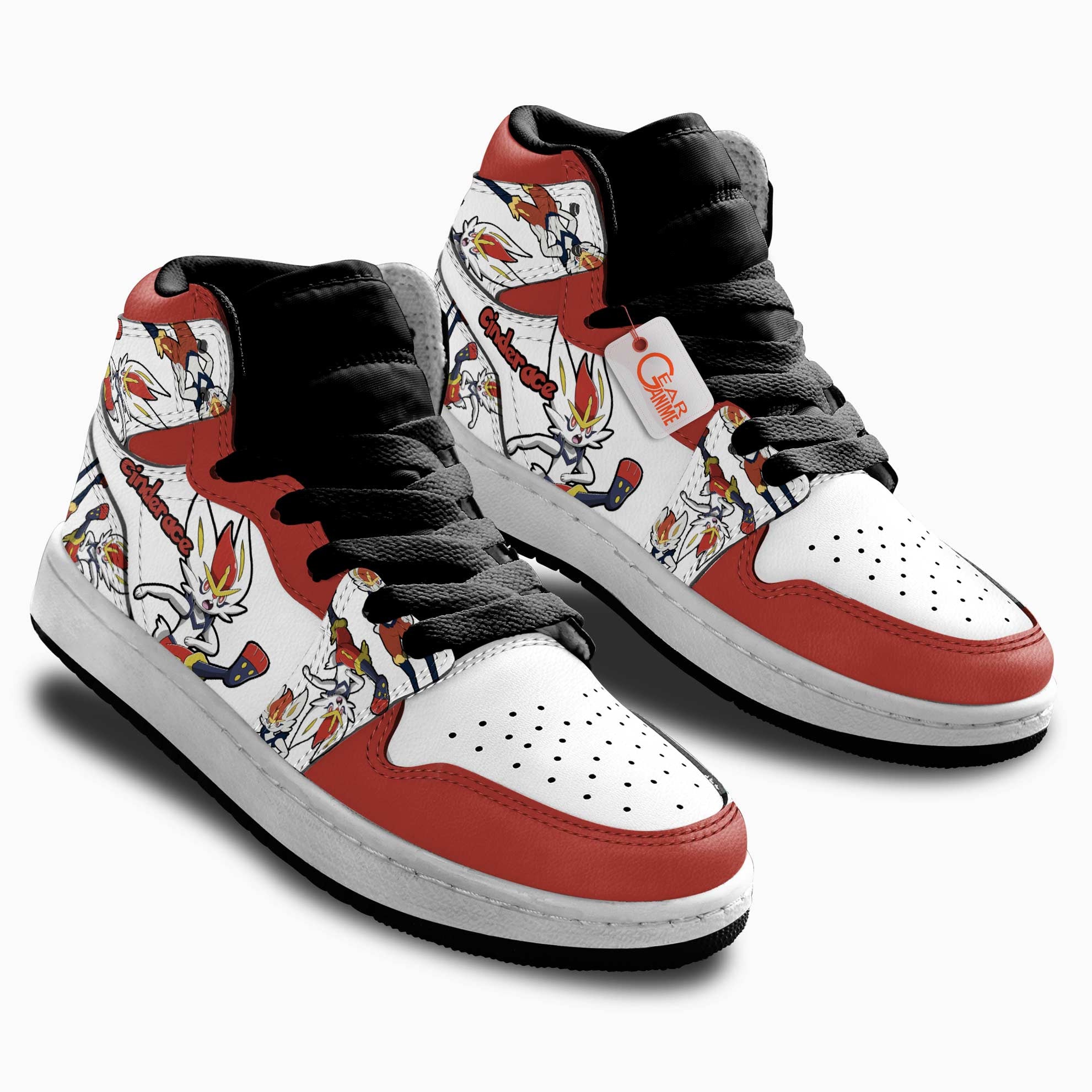 Cinderace Personalized Kids High-Top Sneakers