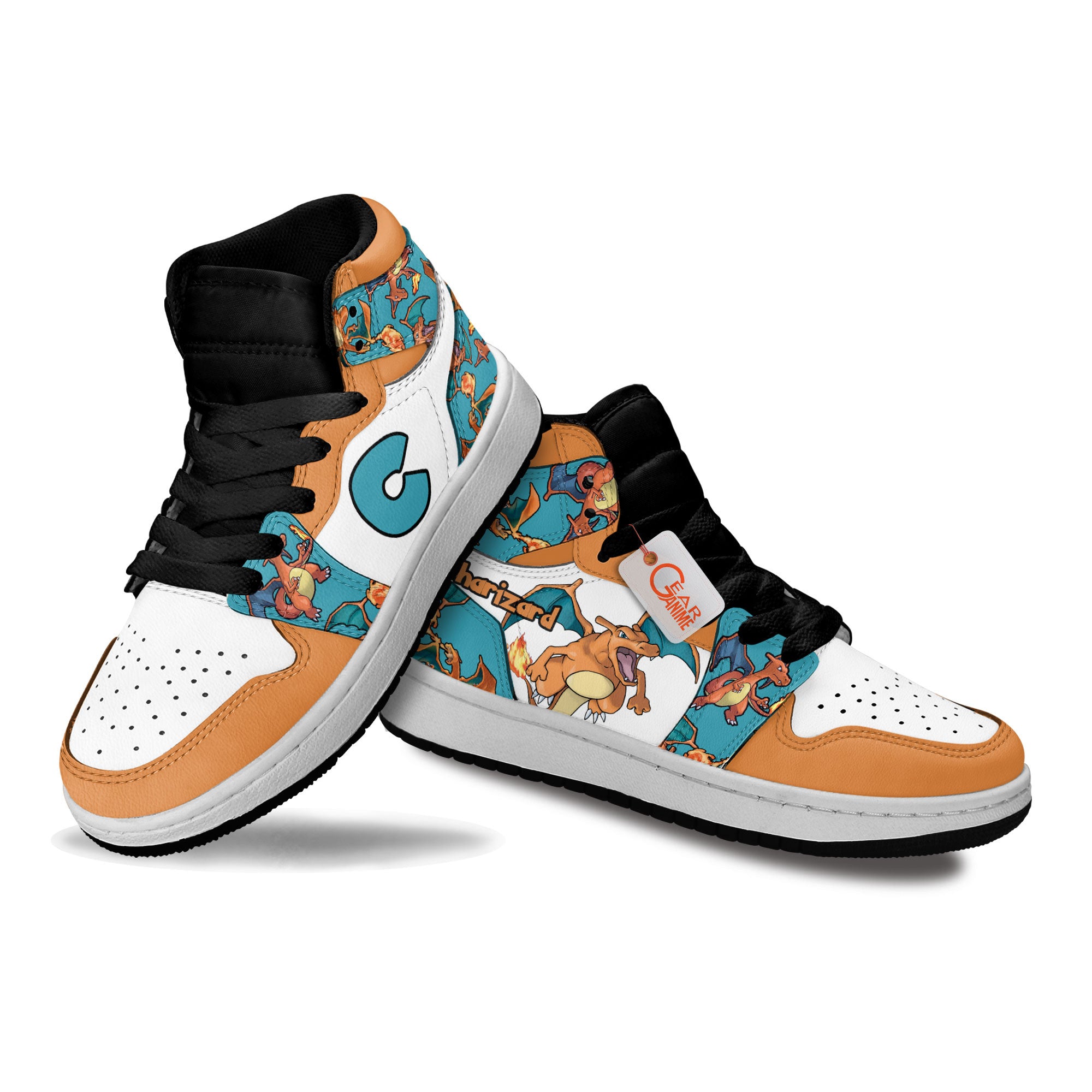 Charizard Personalized Kids High-Top Sneakers