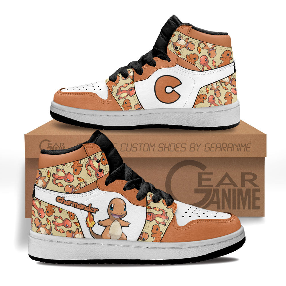 Charmander Personalized Kids High-Top Sneakers