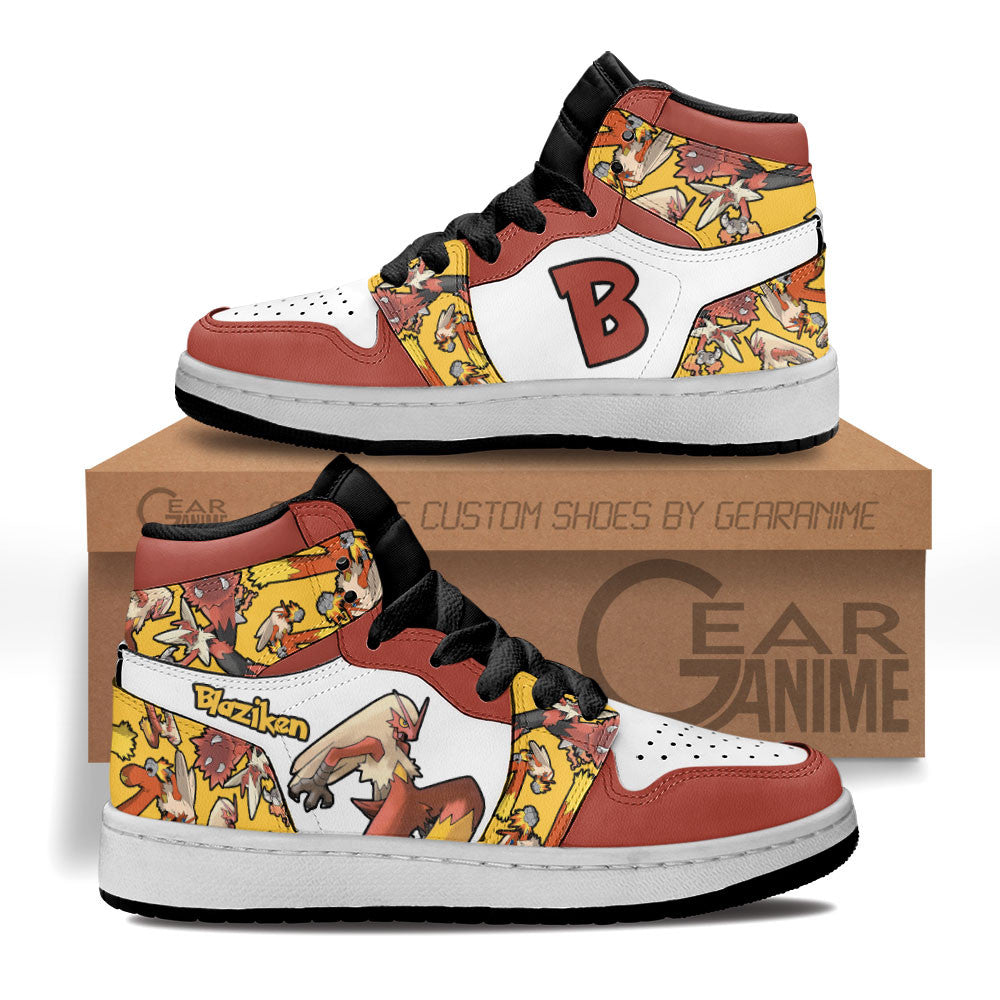 Blaziken Personalized Kids High-Top Sneakers