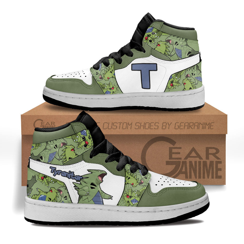 Tyranitar Personalized Kids High-Top Sneakers