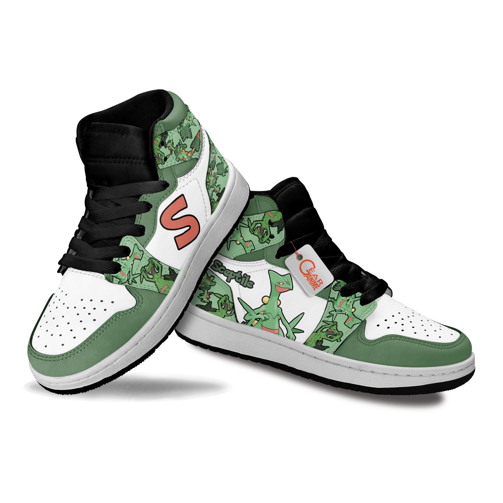 Sceptile Personalized Kids High-Top Sneakers