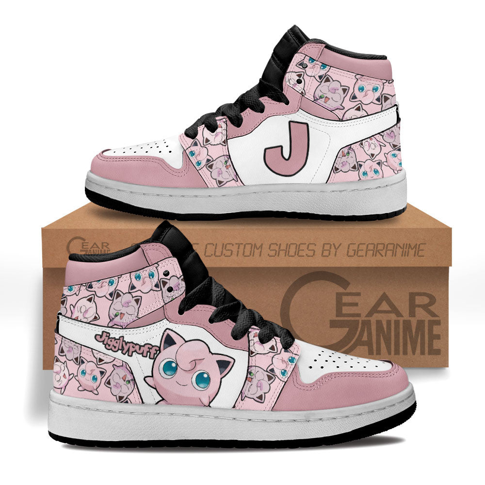 Jigglypuff Personalized Kids High-Top Sneakers