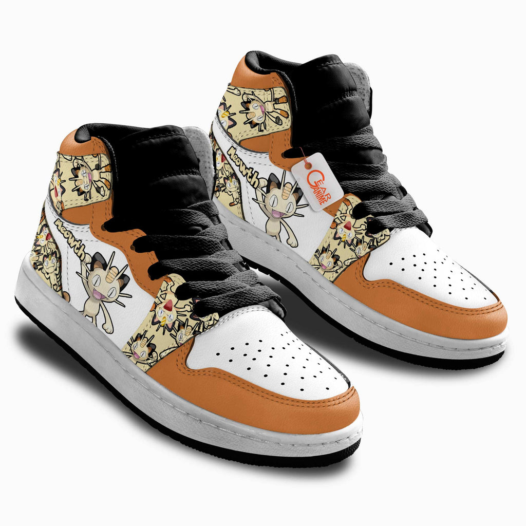 Meowth Personalized Kids High-Top Sneakers