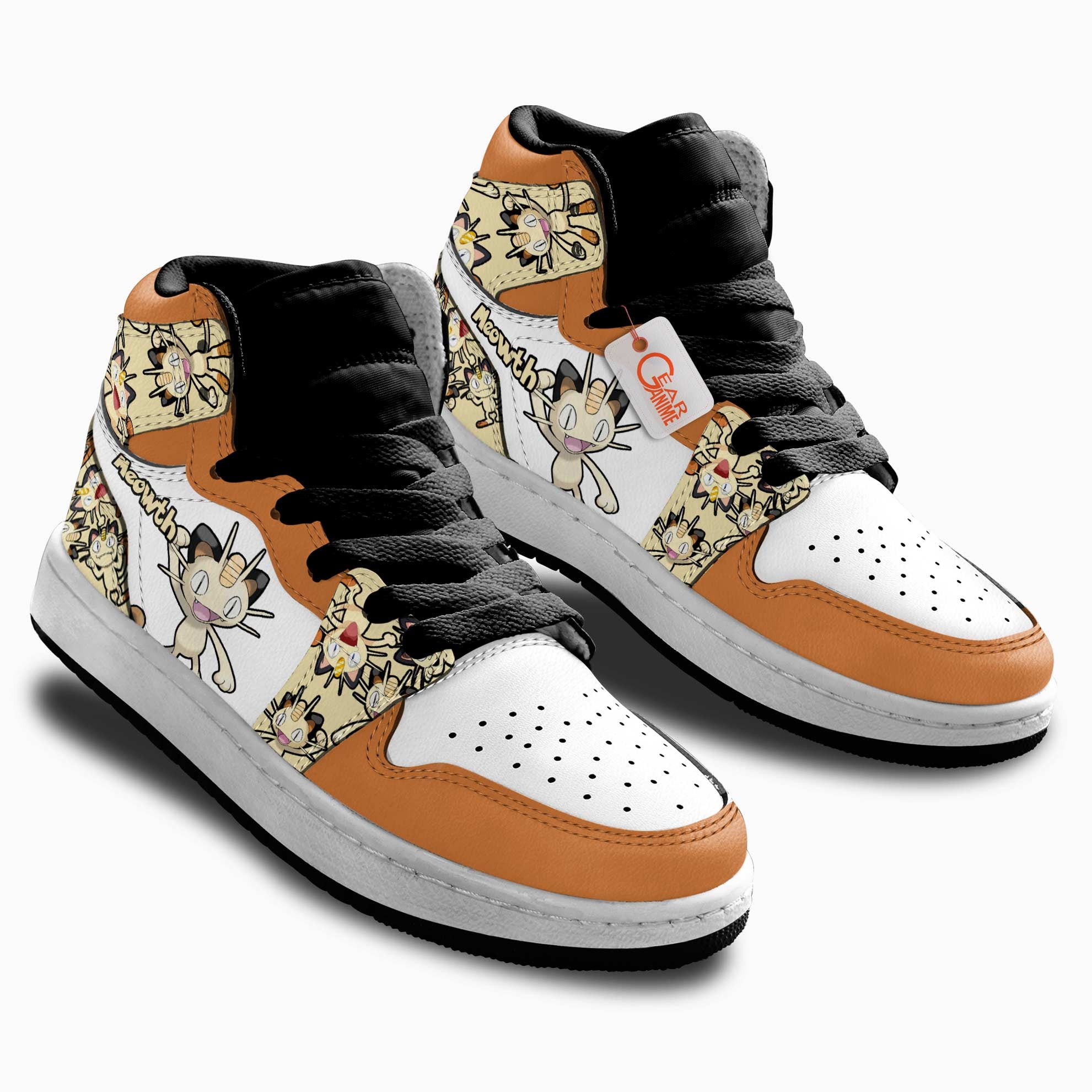 Meowth Personalized Kids High-Top Sneakers