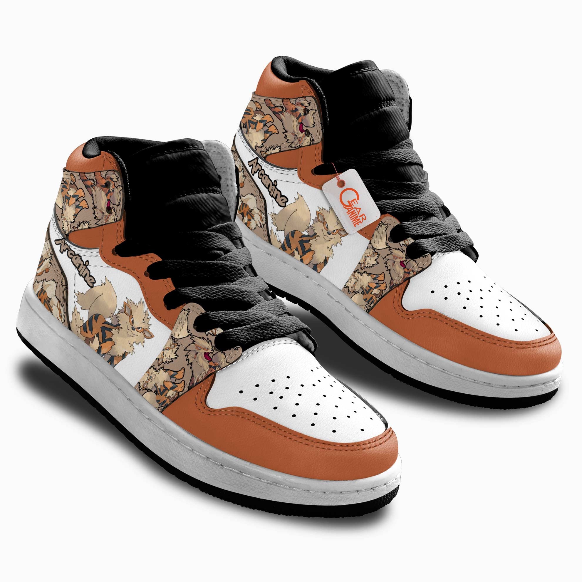 Arcanine Personalized Kids High-Top Sneakers