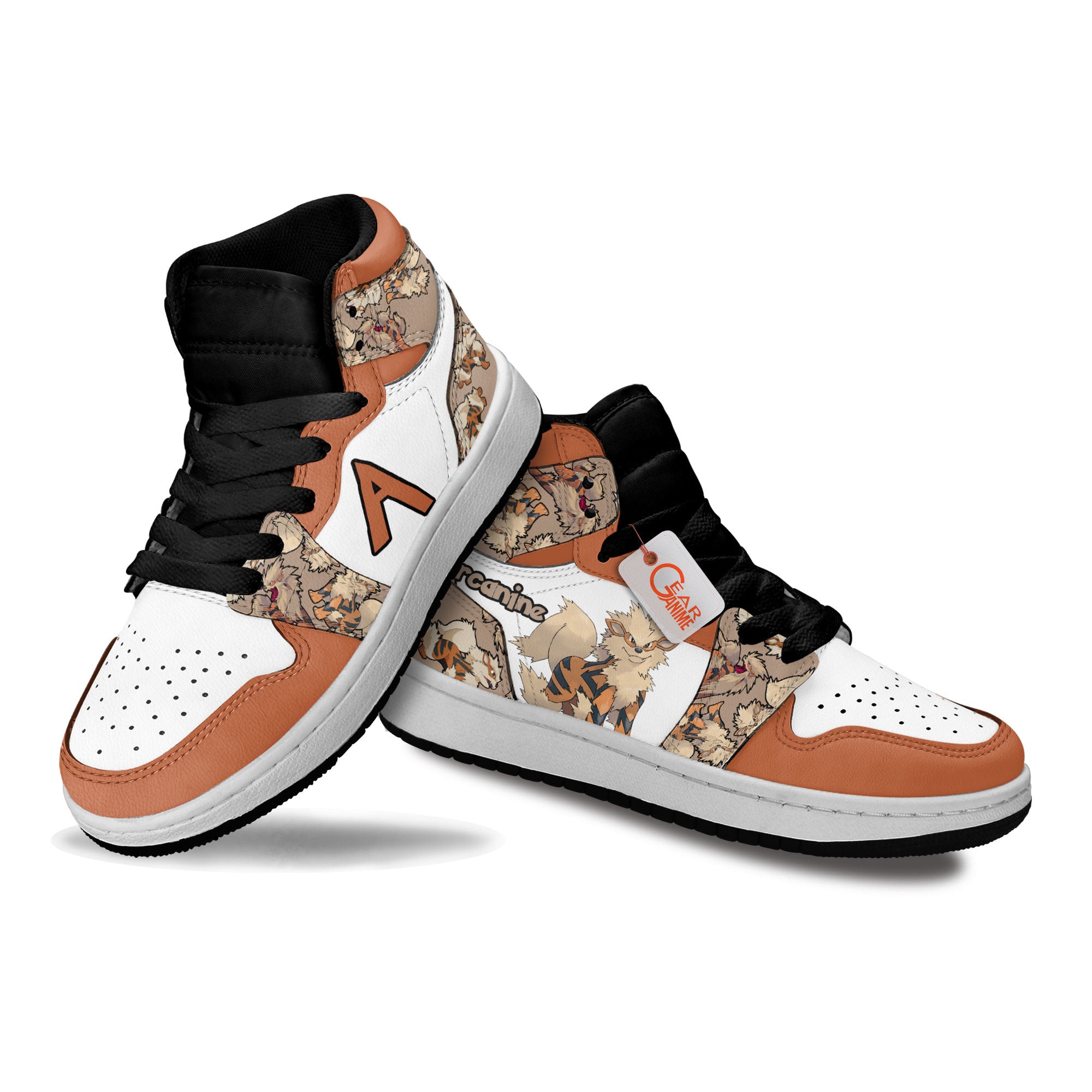 Arcanine Personalized Kids High-Top Sneakers