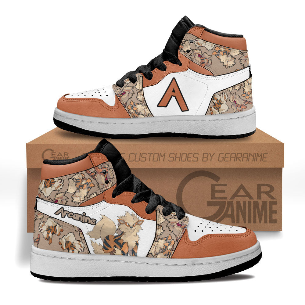 Arcanine Personalized Kids High-Top Sneakers