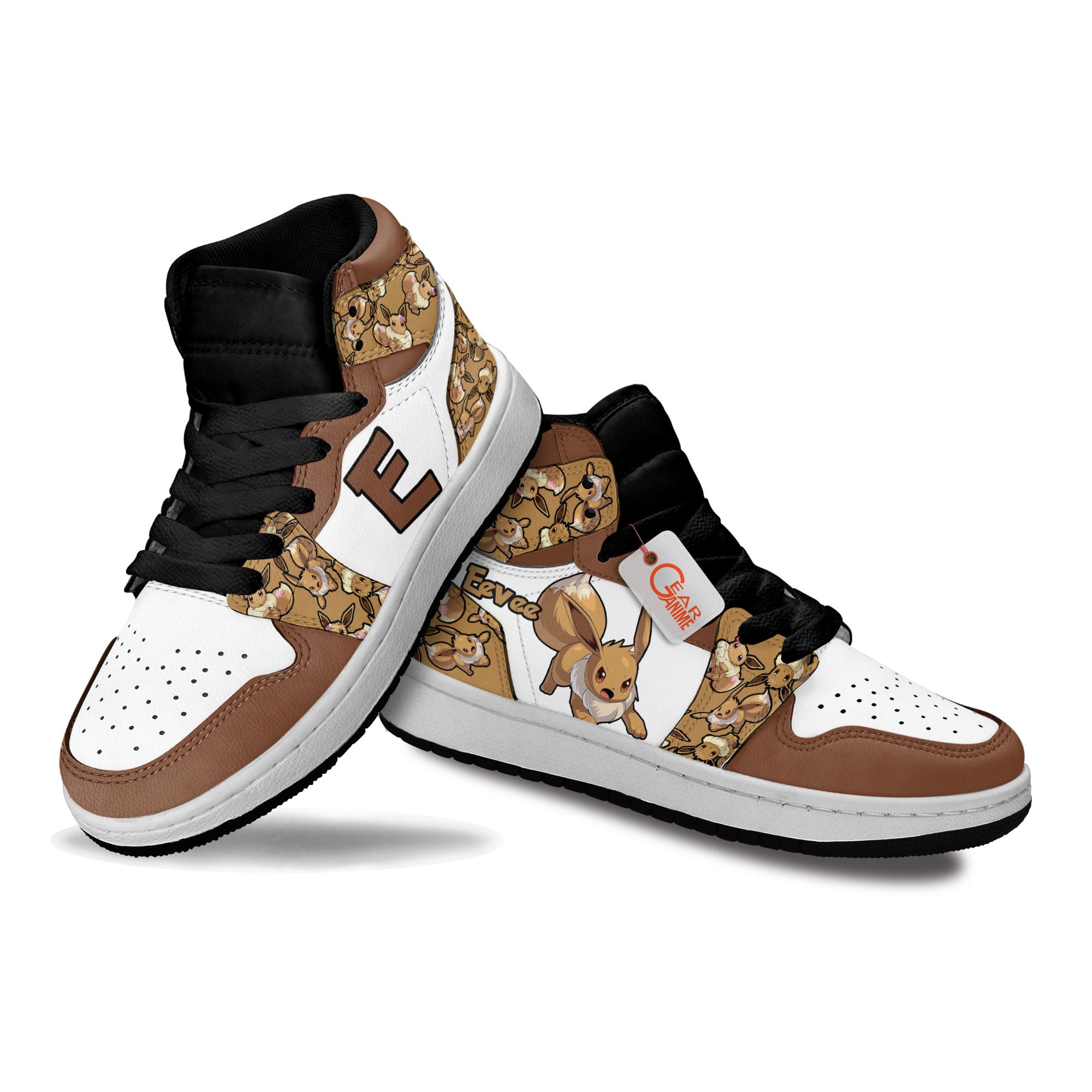 Eevee Personalized Kids High-Top Sneakers