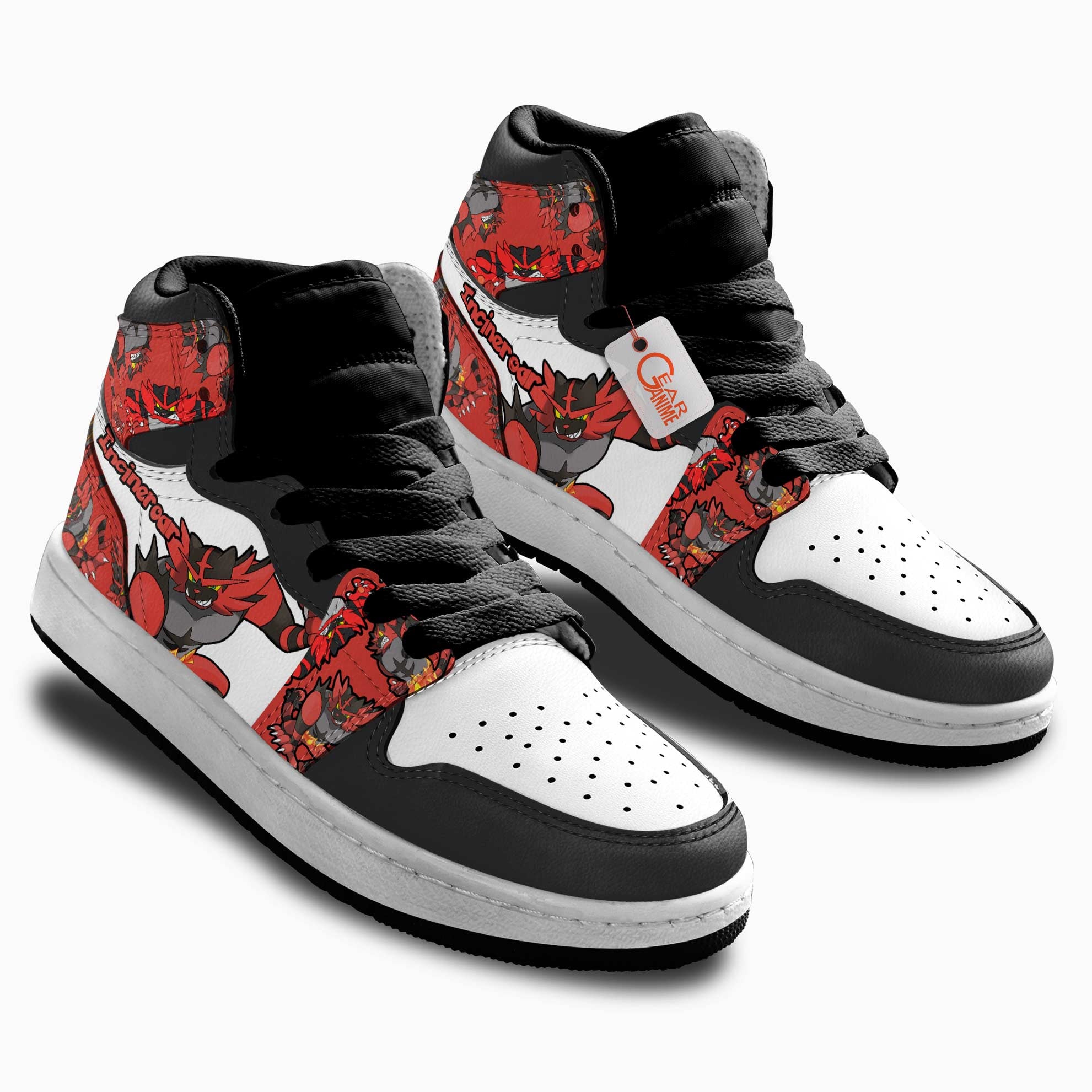 Incineroar Personalized Kids High-Top Sneakers