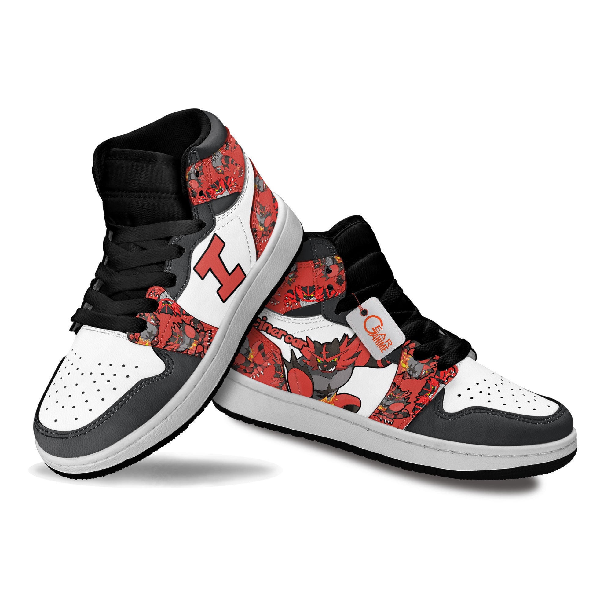 Incineroar Personalized Kids High-Top Sneakers