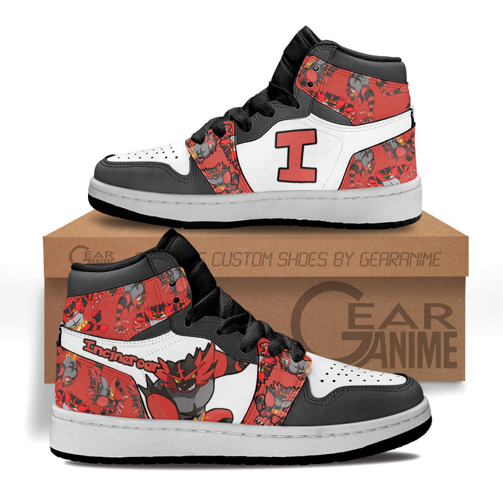 Incineroar Personalized Kids High-Top Sneakers
