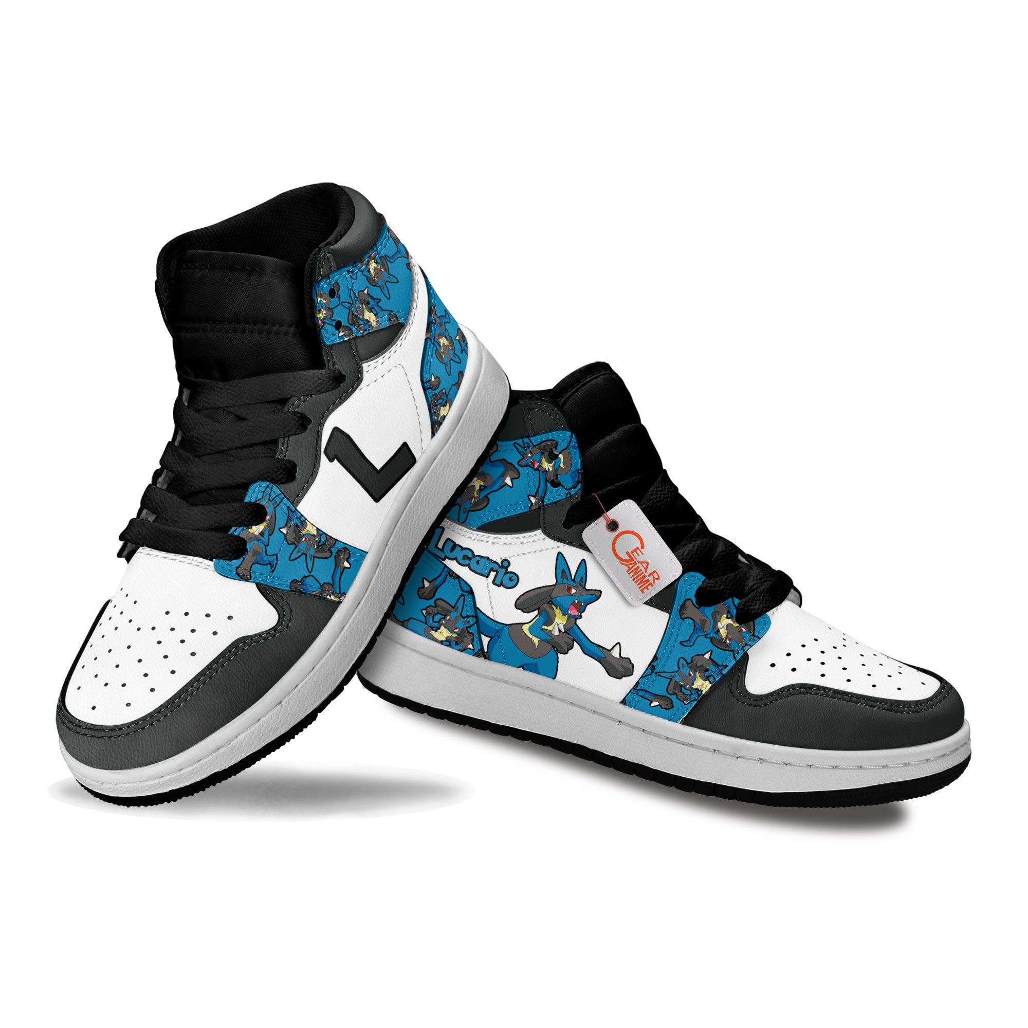 Lucario Personalized Kids High-Top Sneakers