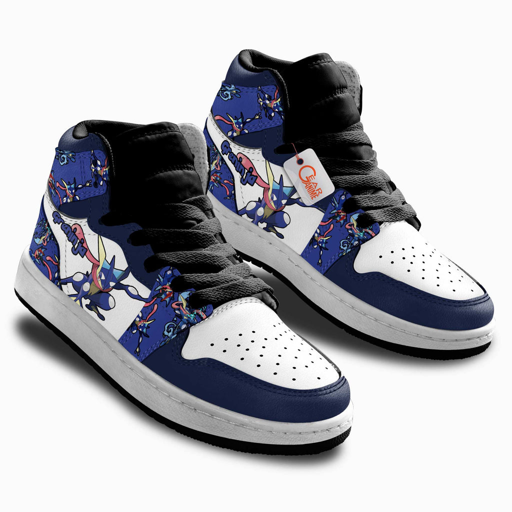 Greninja Personalized Kids High-Top Sneakers