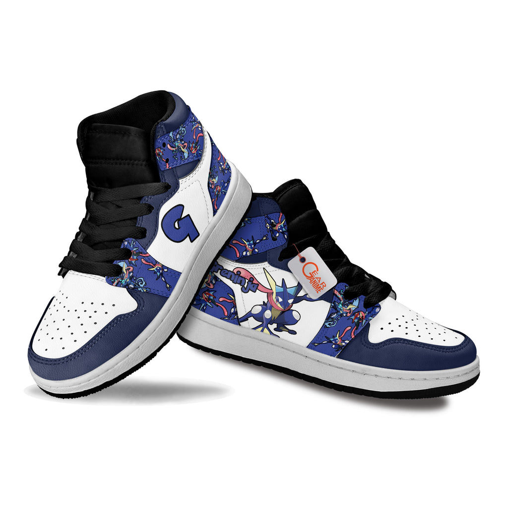 Greninja Personalized Kids High-Top Sneakers