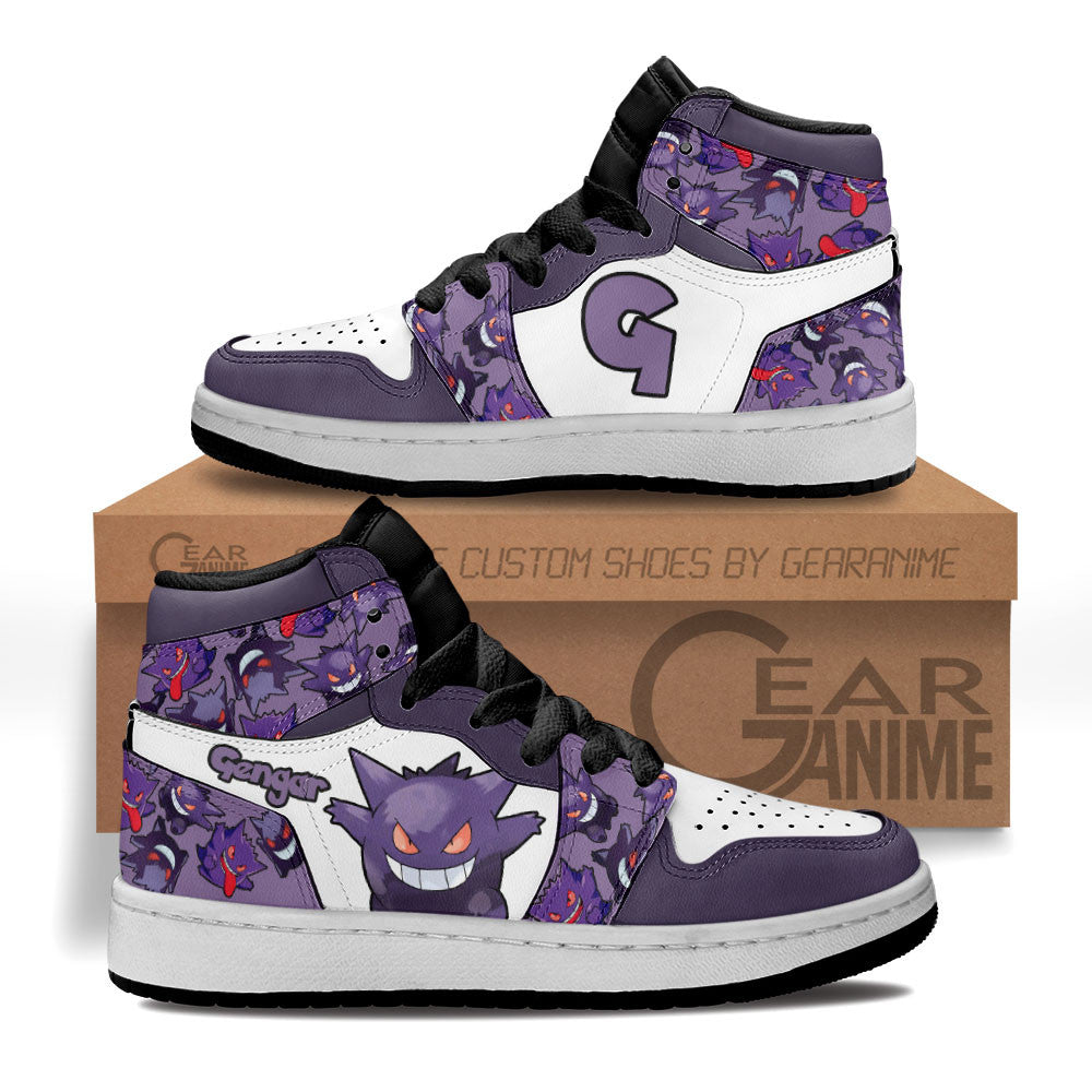 Gengar Personalized Kids High-Top Sneakers