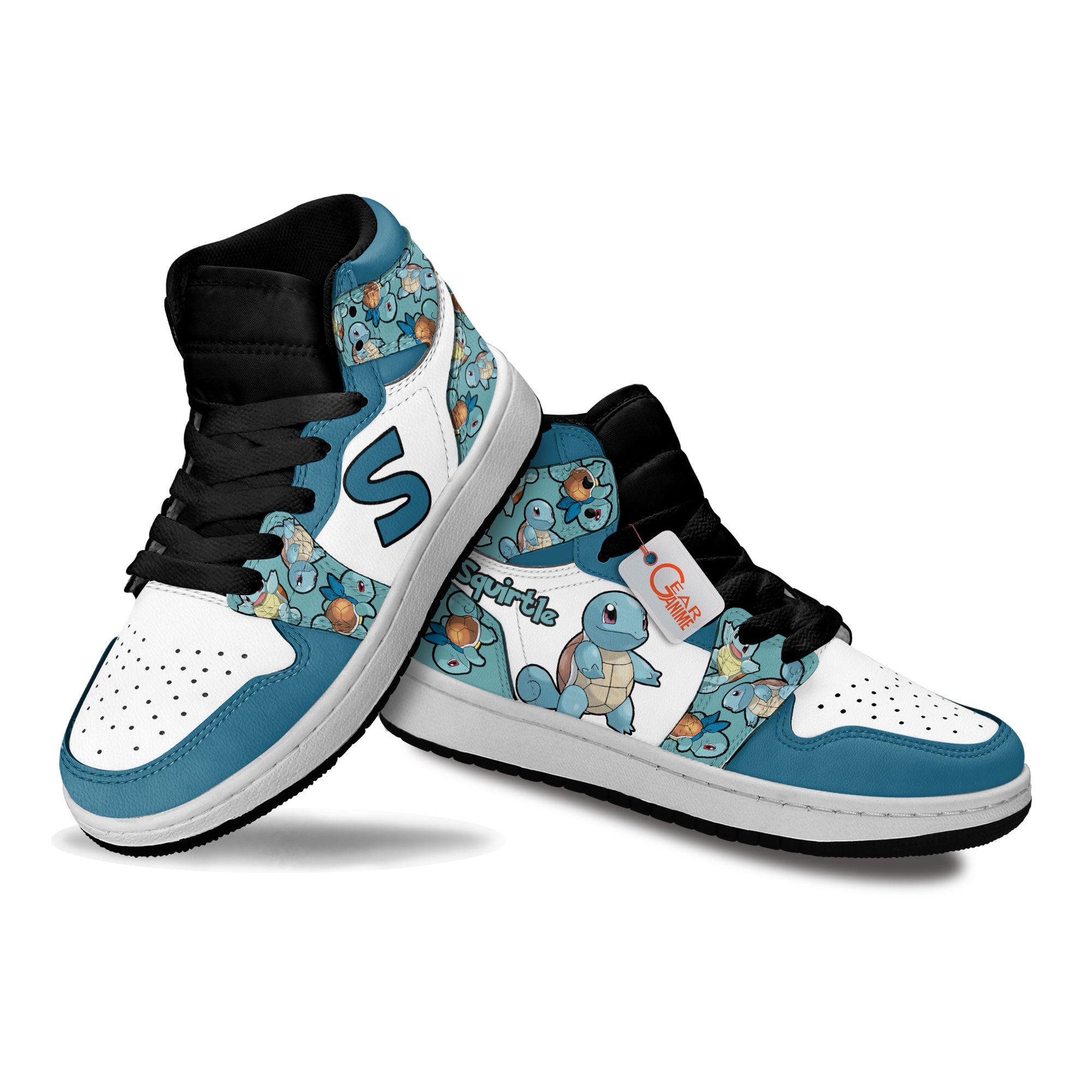 Squirtle Personalized Kids High-Top Sneakers