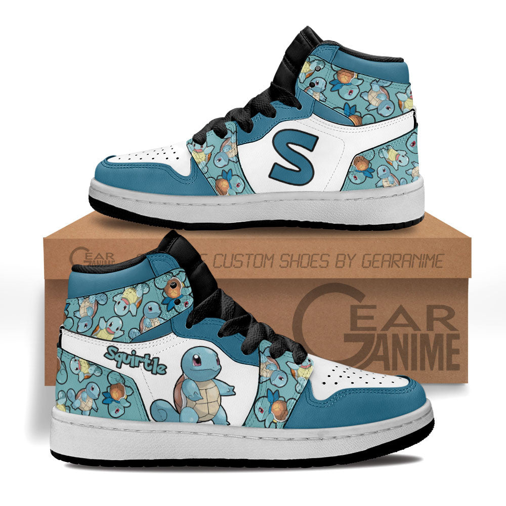 Squirtle Personalized Kids High-Top Sneakers