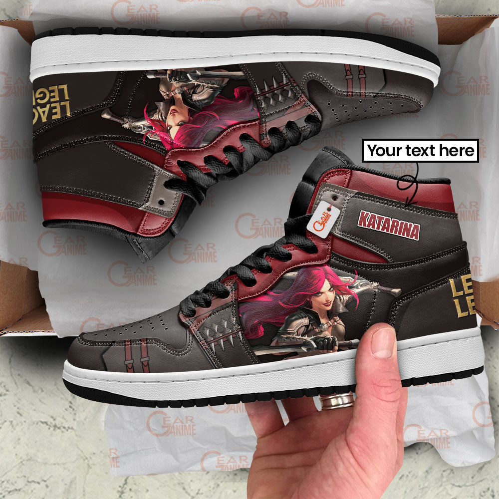Katarina High-Top Sneakers Custom LOL Game Personalized