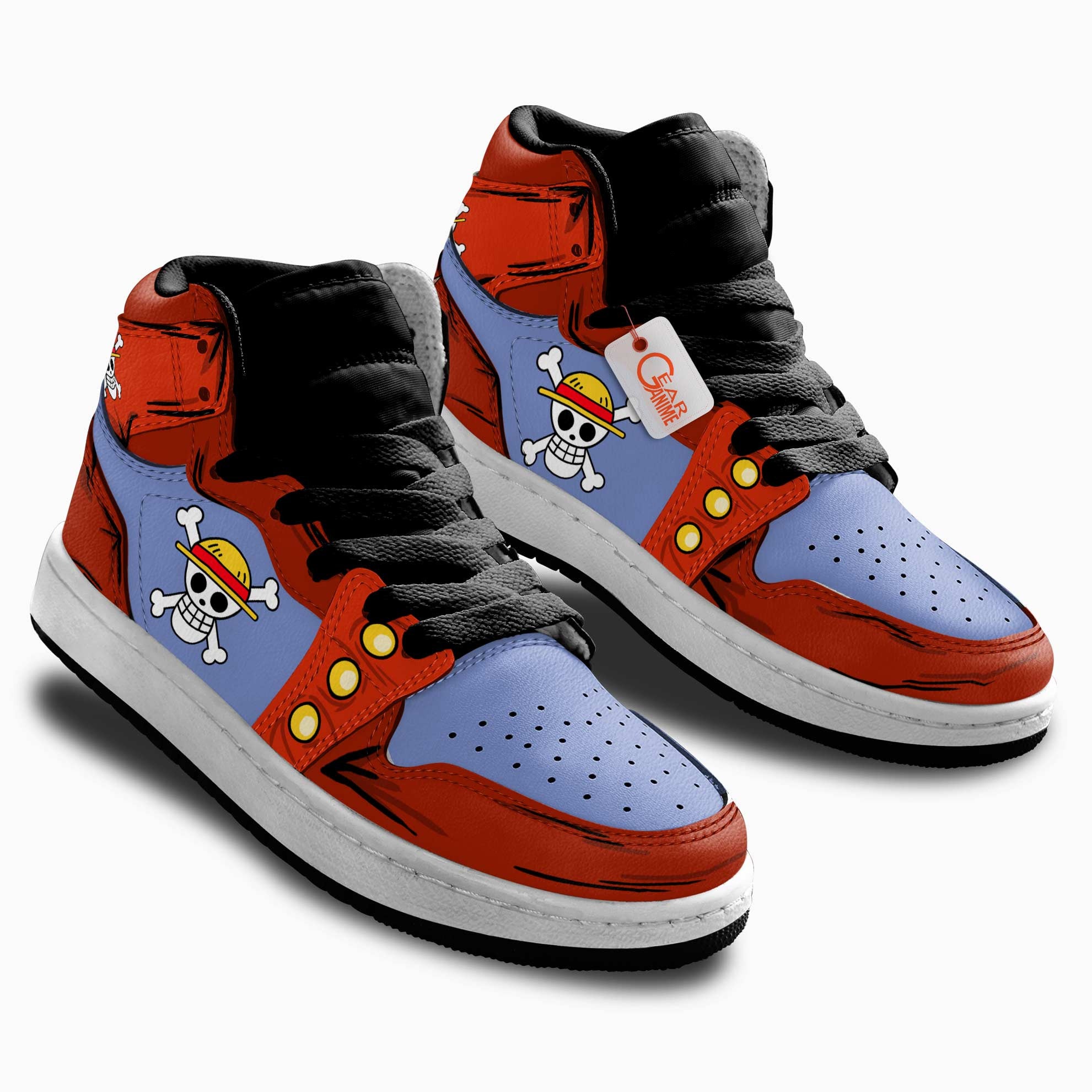 Luffy Personalized Kids High-Top Sneakers