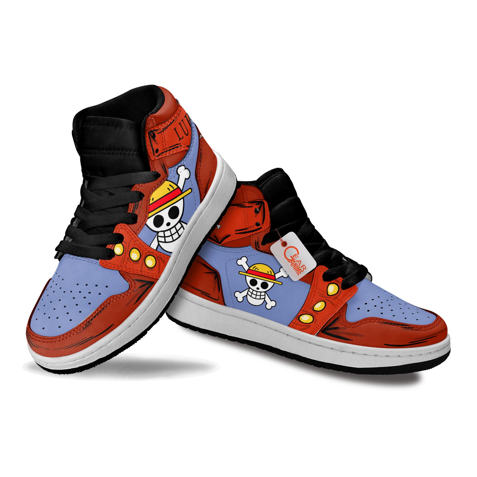 Luffy Personalized Kids High-Top Sneakers
