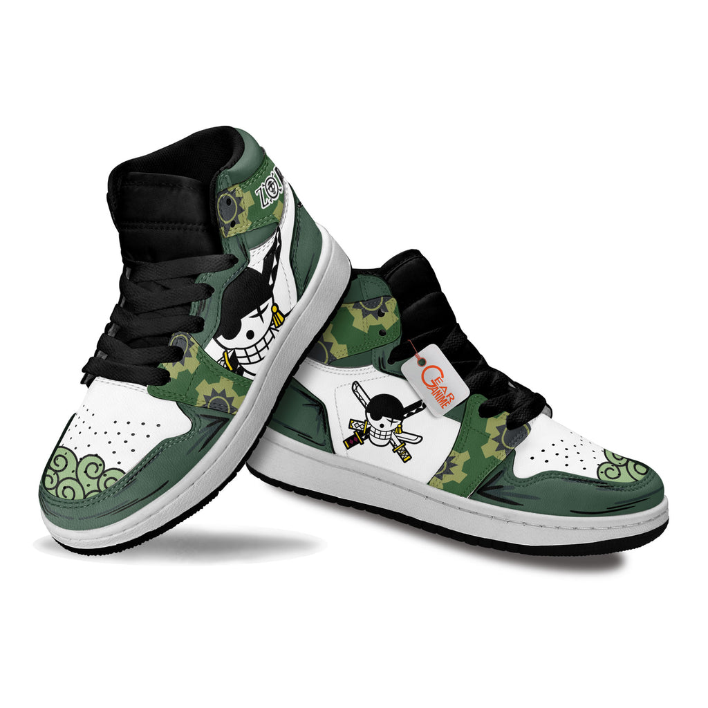 Zoro Wano Personalized Kids High-Top Sneakers