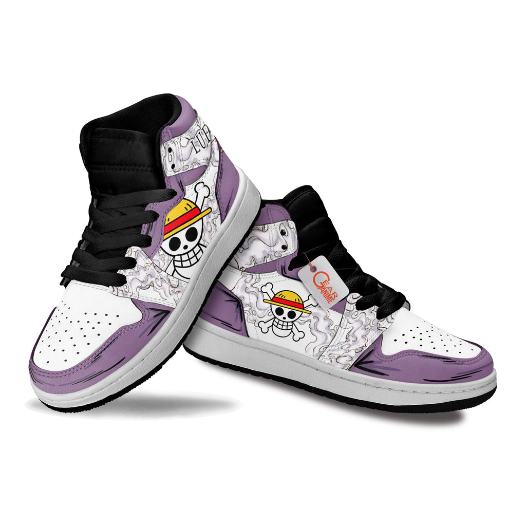 Luffy Gear 5 Personalized Kids High-Top Sneakers