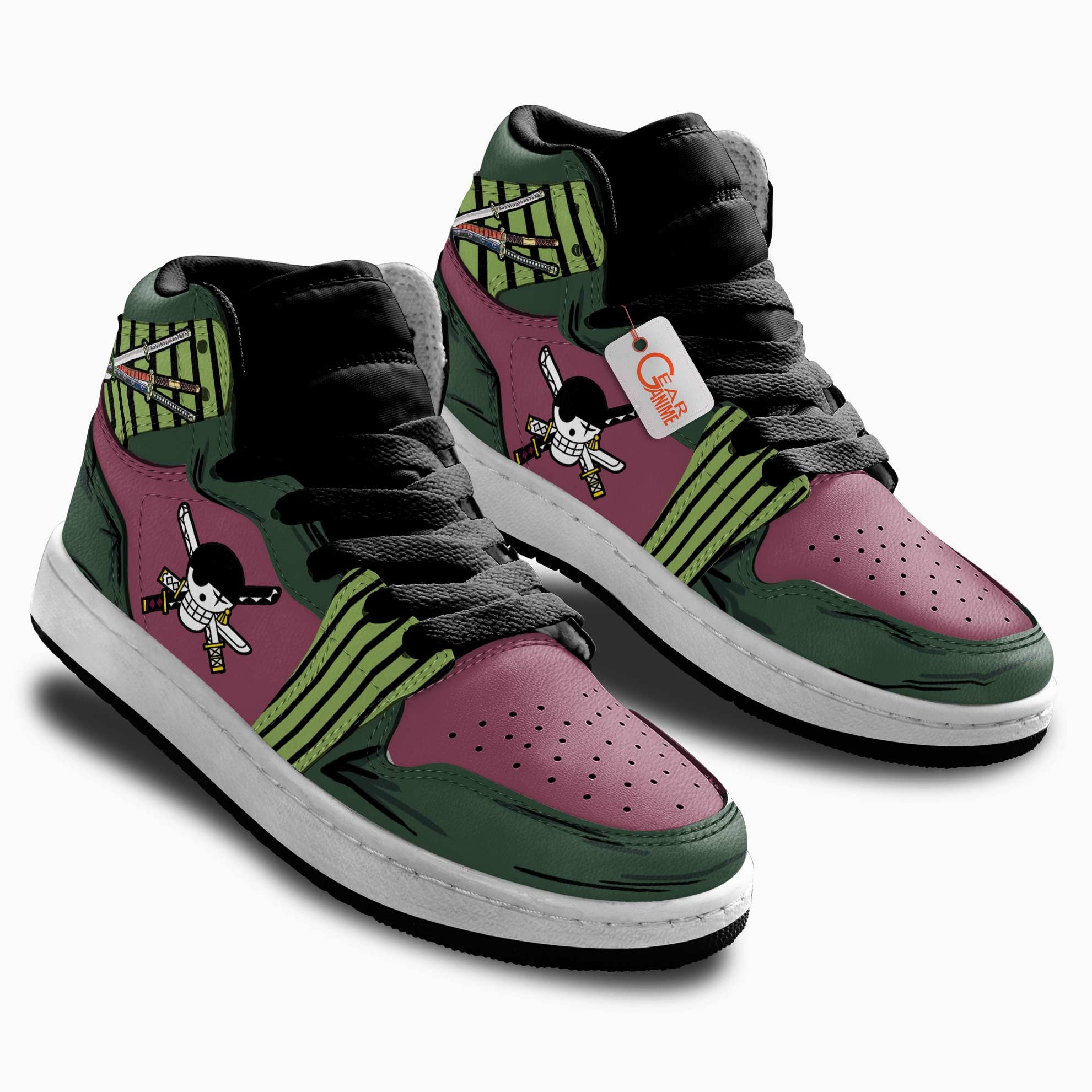 Zoro Personalized Kids High-Top Sneakers