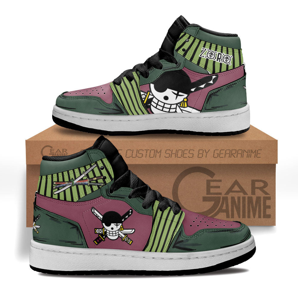 Zoro Personalized Kids High-Top Sneakers
