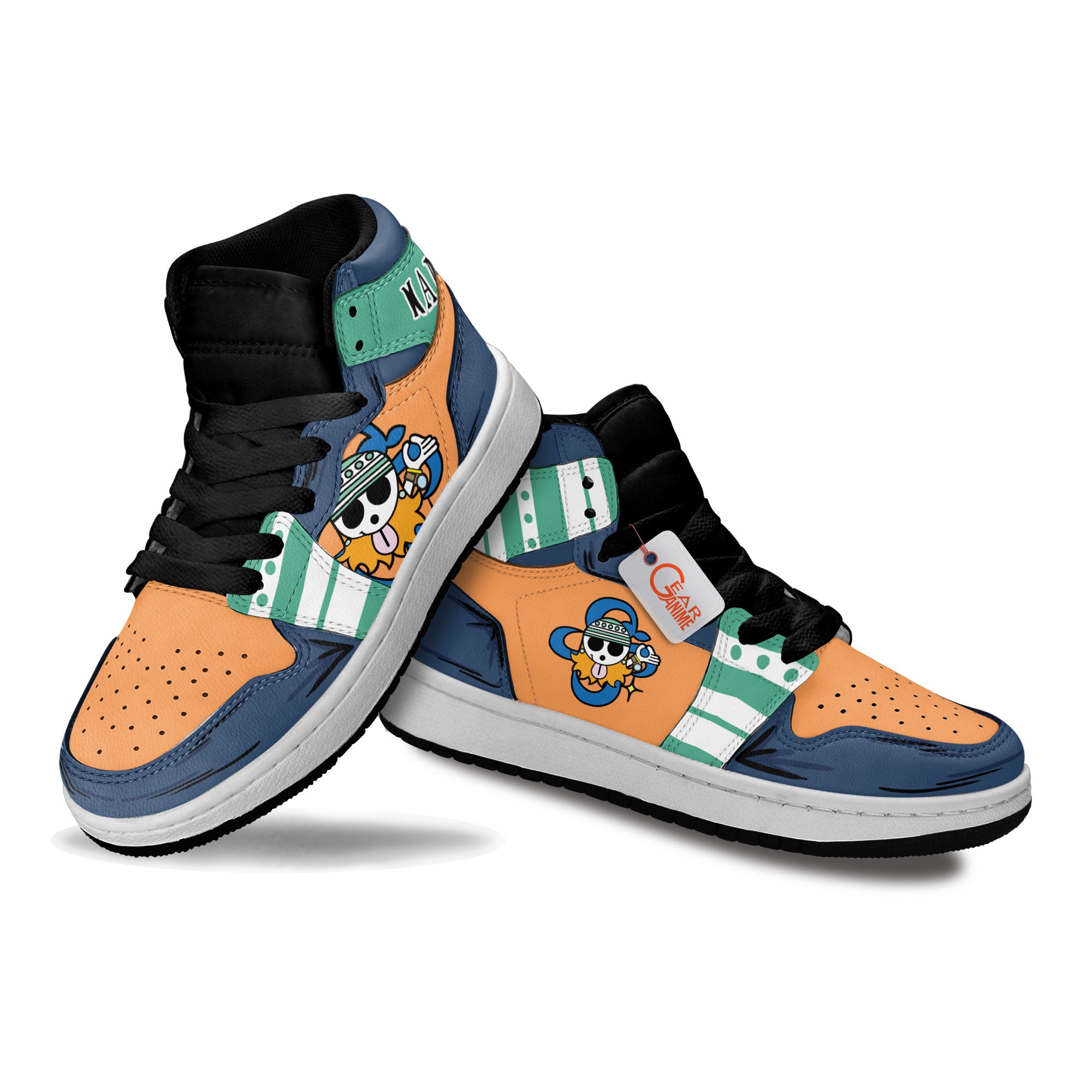 Nami Personalized Kids High-Top Sneakers