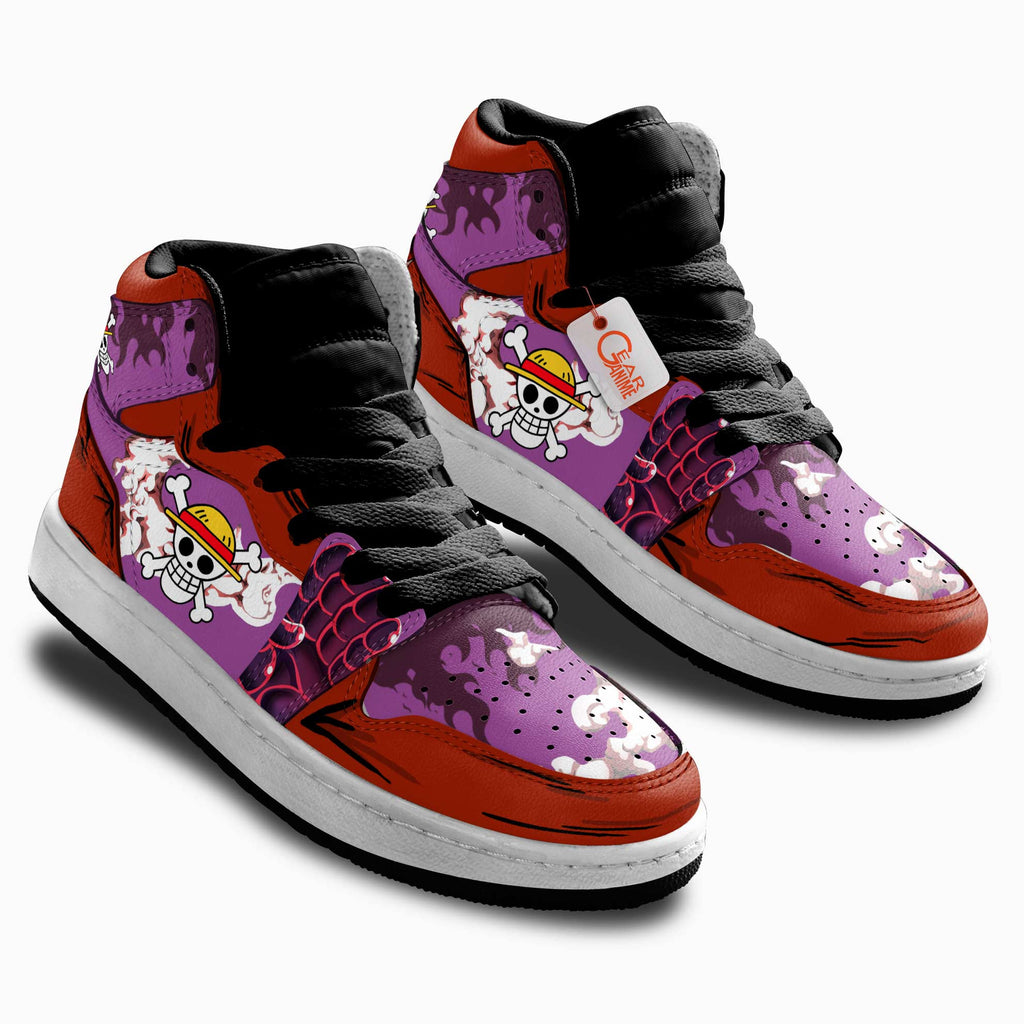 Luffy Gear 4 Personalized Kids High-Top Sneakers
